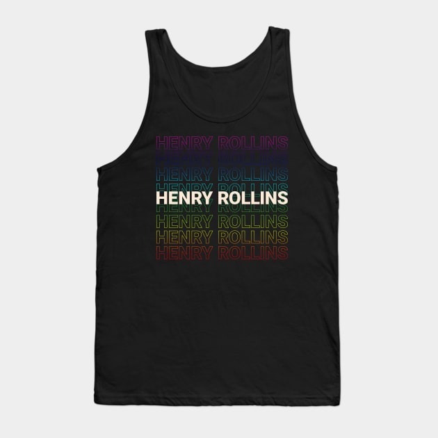 Henry Rollins Kinetic Typography Style Tank Top by car lovers in usa